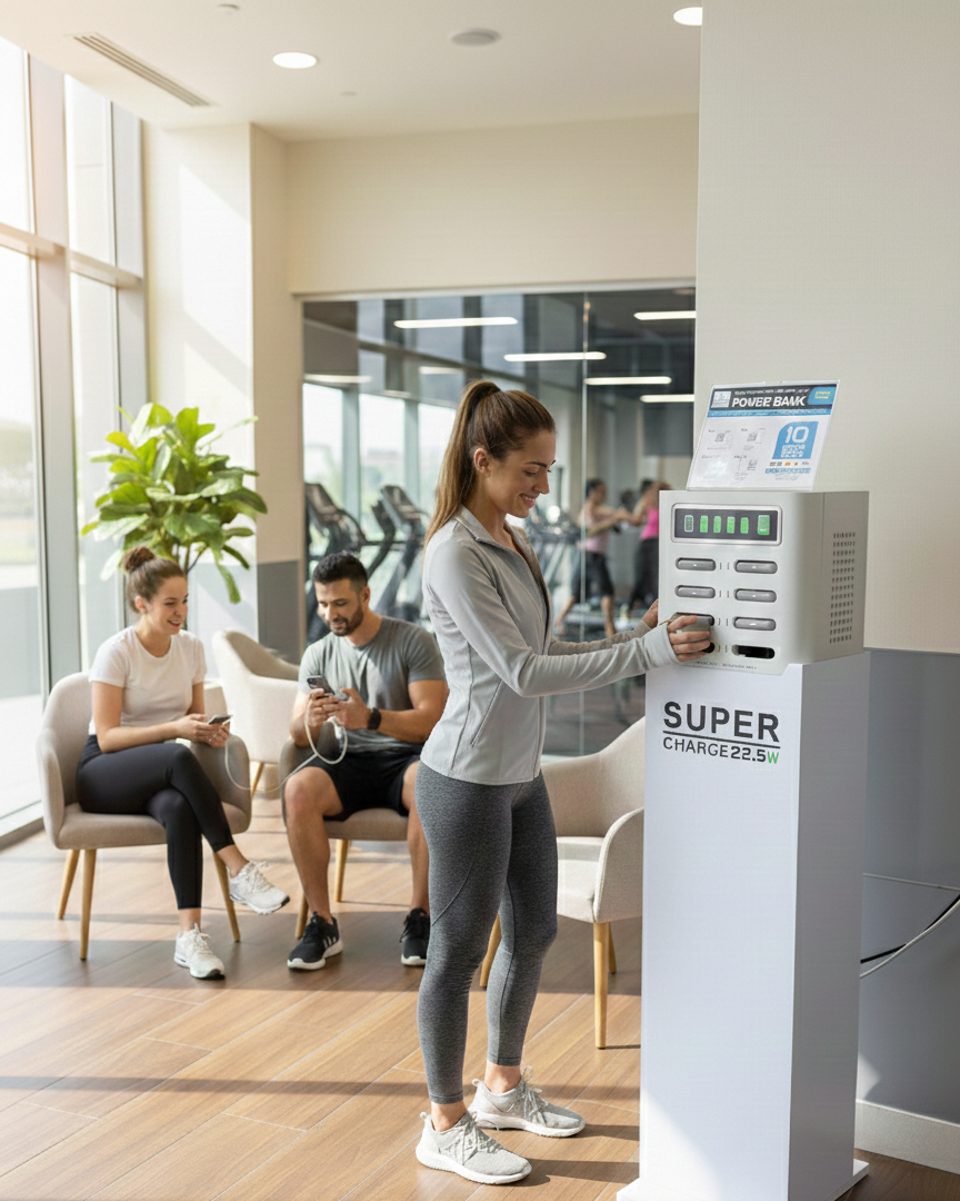 power bank rental for gyms